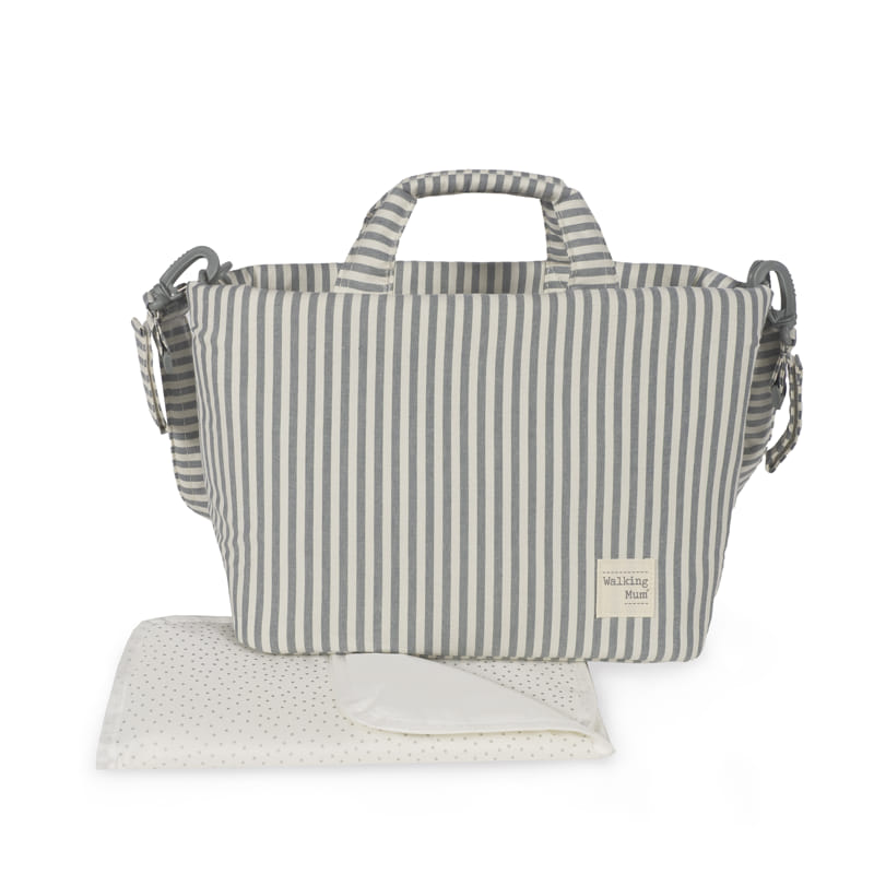 Paseo Walking Mum Bolso Canastilla Praliné Raya Matcha multicolor para bebe
