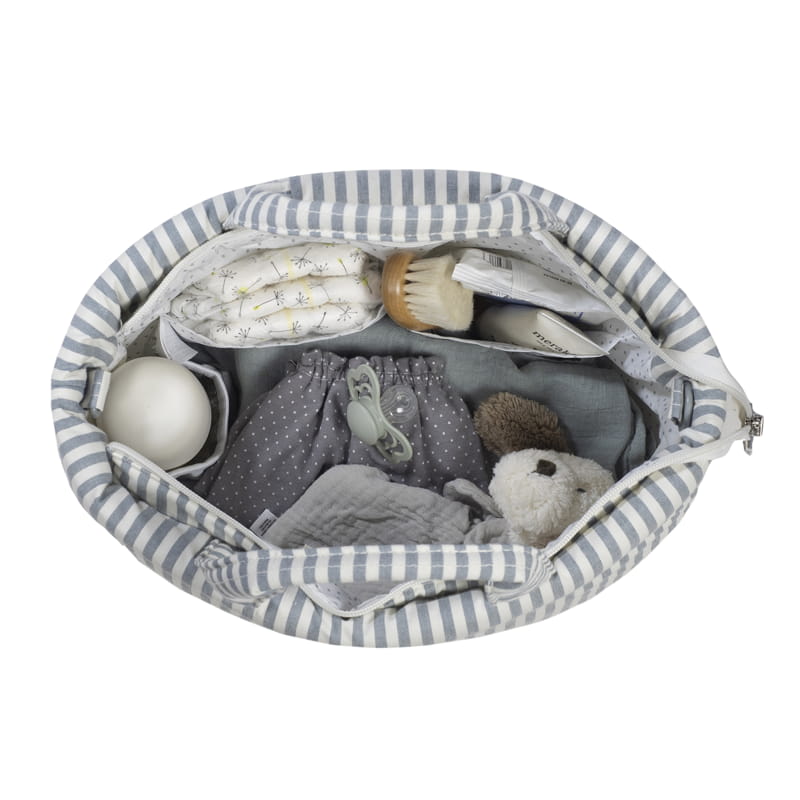 Paseo Walking Mum Bolso Canastilla Praliné Raya Matcha multicolor para bebe