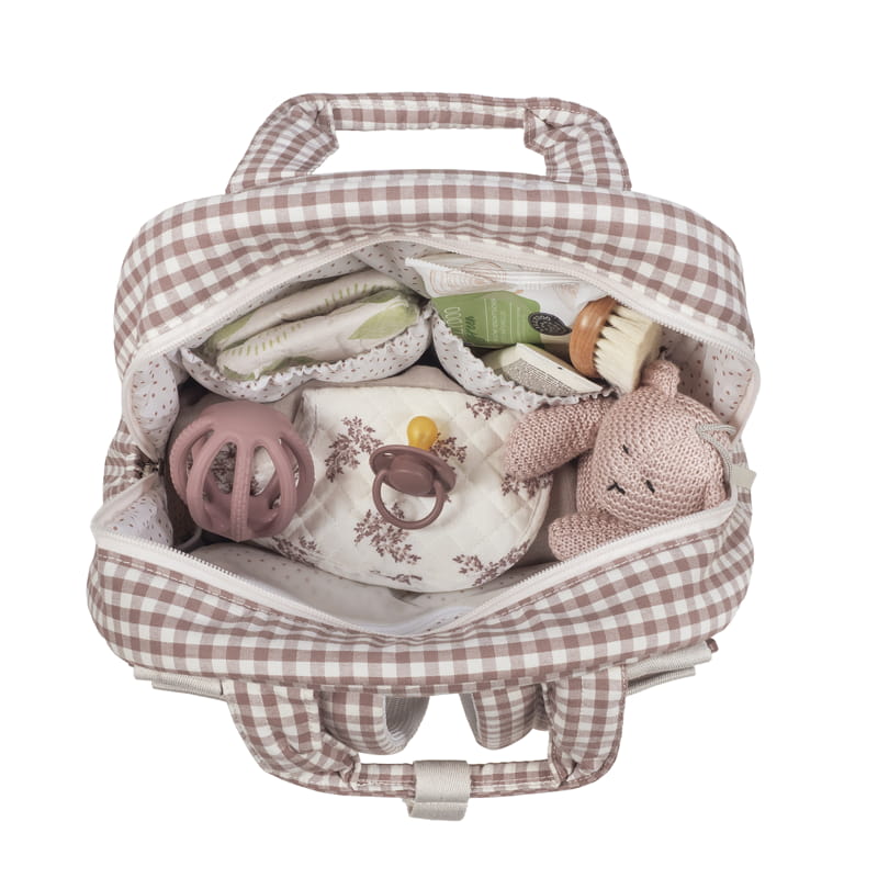 Bolsos Y Mochilas Walking Mum Mochila Praliné Vichy Moka multicolor para bebe