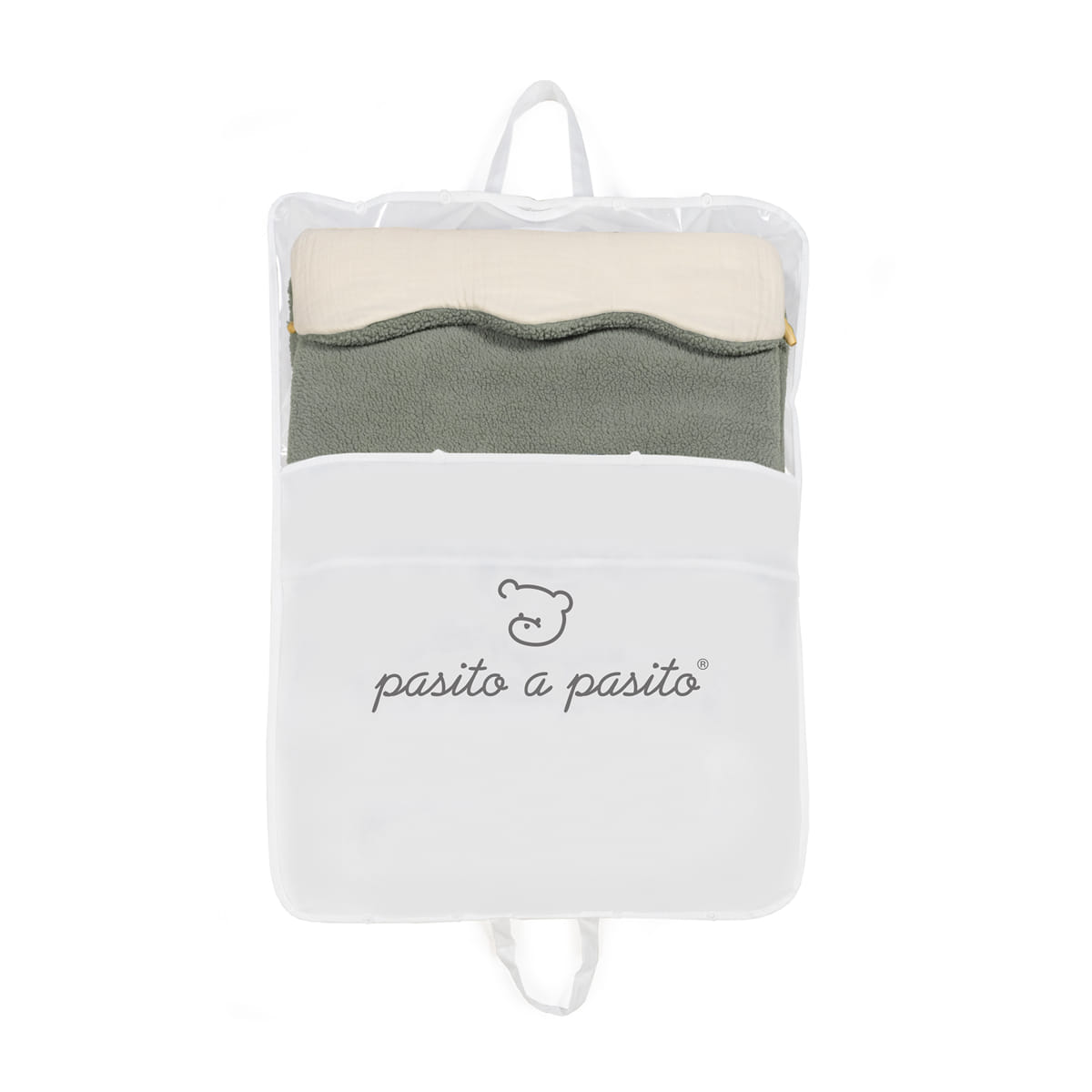 Paseo Pasito A Pasito Saco Capazo Teddy Paddington Verde verde para bebe