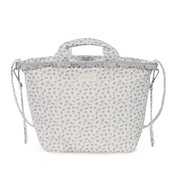 Paseo Pasito A Pasito Bolso Canastilla Little Bloom Flowers Gris multicolor para bebe