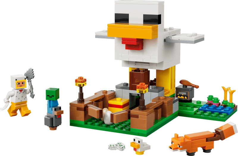 Construcciones Y Puzzles Lego La Granja De Gallinas multicolor para niños