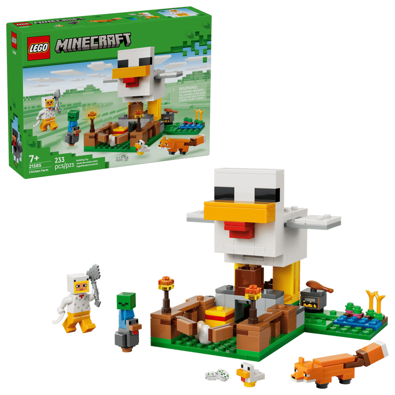 Construcciones Y Puzzles Lego La Granja De Gallinas multicolor para niños