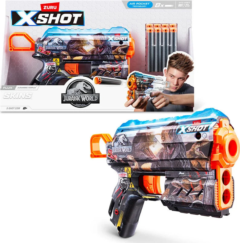 Otros Zuru X-Shot Jurassic Skins Flux Blaster S1 multicolor para niños
