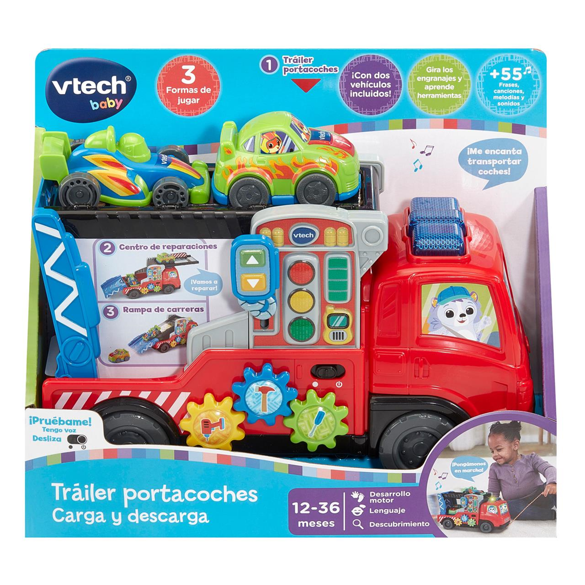 Vehículos Y Radiocontrol Vetch Trailer Portacoches Carga Y Descarga multicolor para bebe