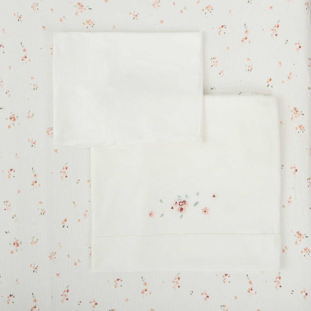 En Casa Bimbidreams Triptíco Punto Cuna 120X60 Cm Monet Blanco/ Rosa multicolor para bebe