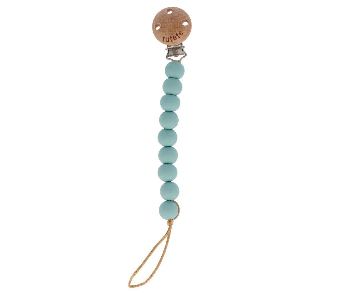 Lactancia Tutete 67398-Verde sujetachupetes silicona pure aque para mundo bebé