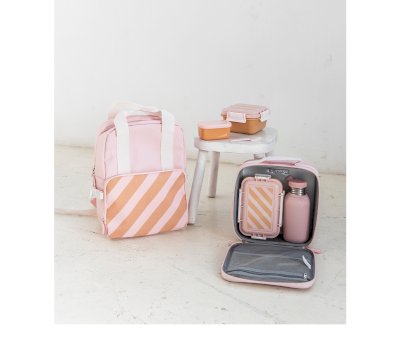 Para Comer Monnëka Nevera Rígida Big Stripes Pink multicolor para niños