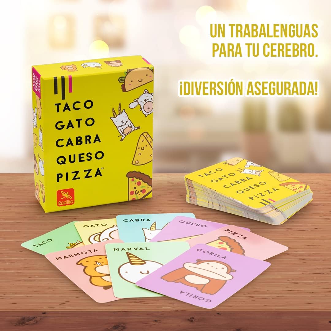 Juegos De Mesa Ludilo Taco, Gato, Cabra, Queso, Pizza multicolor para unisex