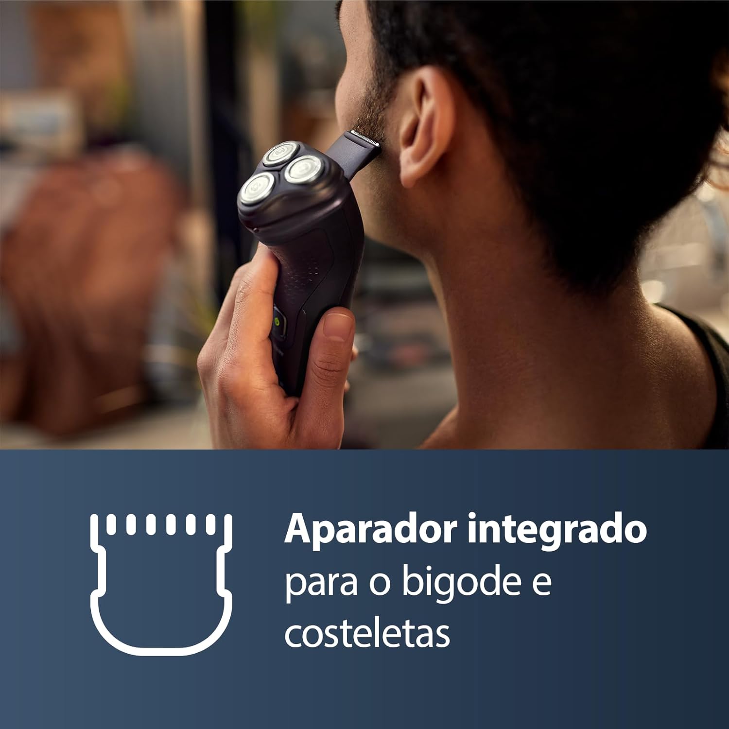 Pequeño Electrodoméstico Philips Shaver 3000 negro para hombre