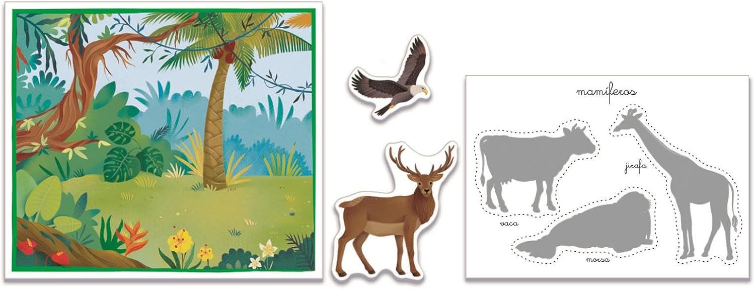 Juegos De Mesa Clementoni Education Montessori - Los Animales multicolor para niños
