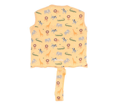 Baño Monnëka Chaleco Flotador Aprendizaje Wild Animals multicolor para niños