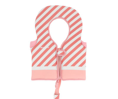 Baño Monnëka Chaleco Flotador Aprendizaje Stripes Bloom & Blush multicolor para niños