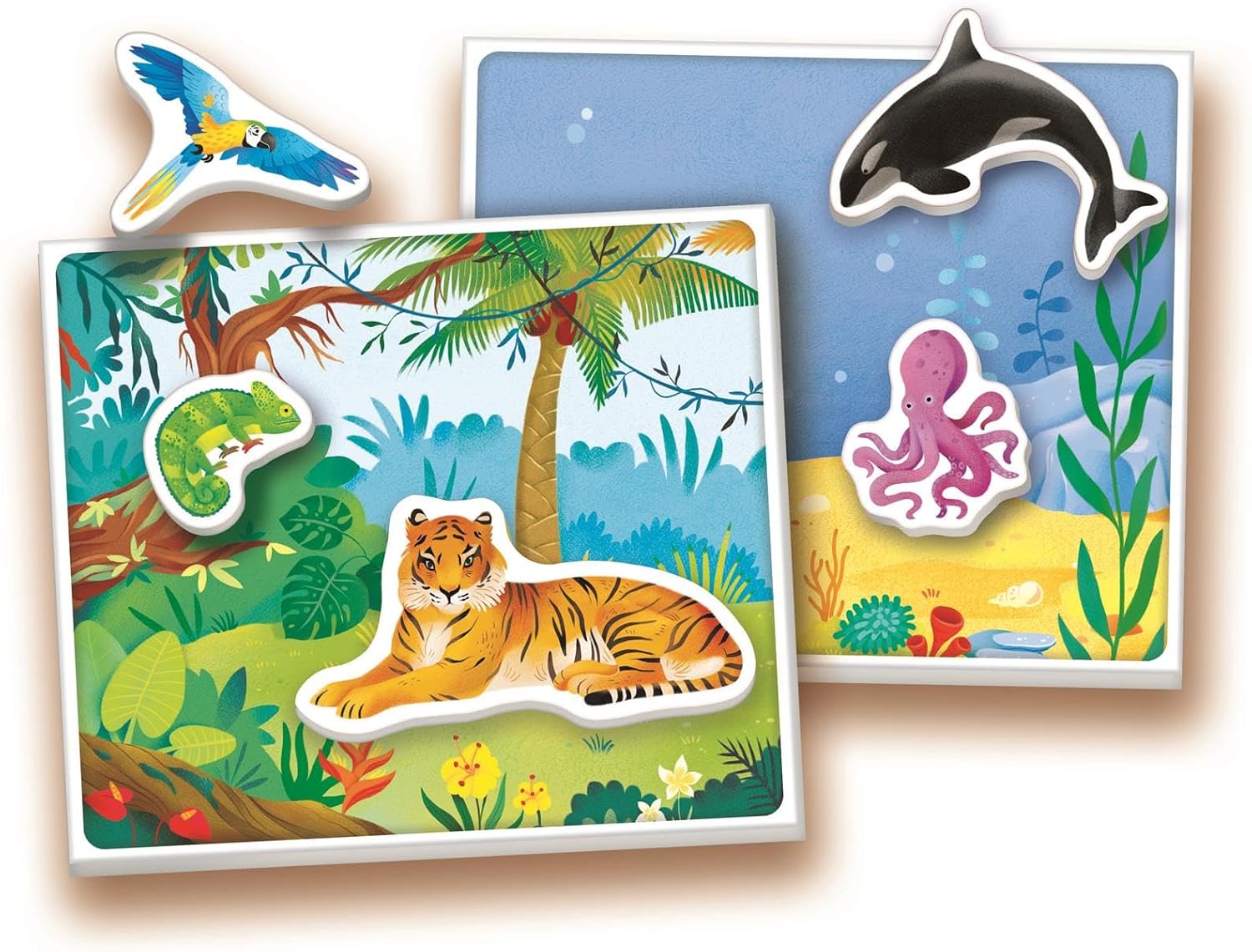 Juegos De Mesa Clementoni Education Montessori - Los Animales multicolor para niños