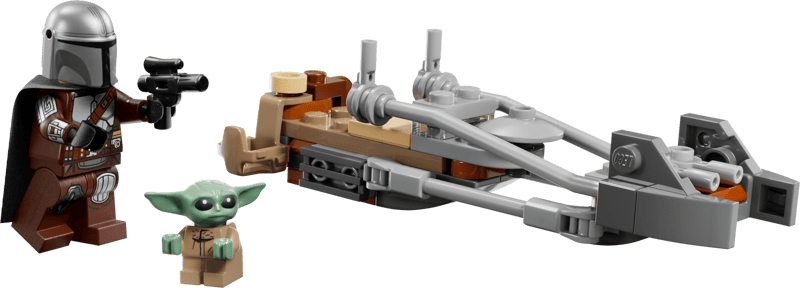 Construcciones Y Puzzles Lego Moto Speeder Del Mandaloriano Y Grogu multicolor para niños