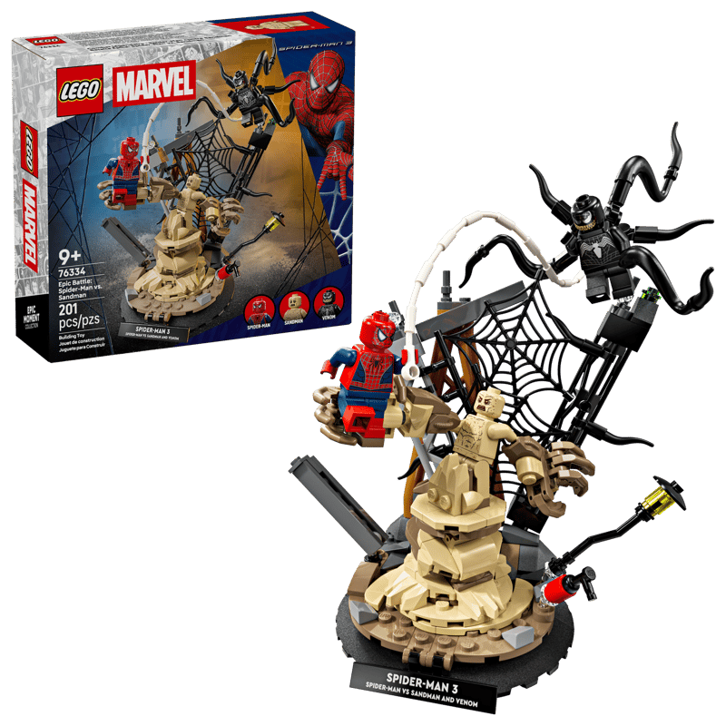 Construcciones Y Puzzles Lego Batalla Legendaria: Spider-Man Vs. Sandman multicolor para niños