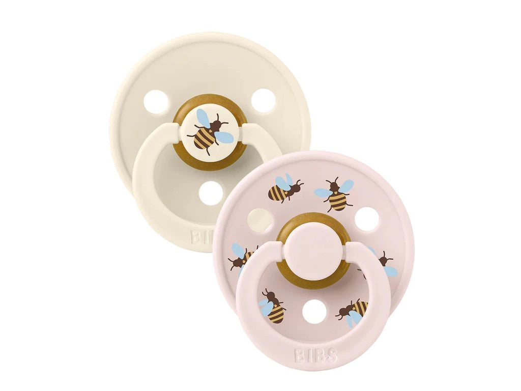 Lactancia Bibs 2 Chupetes Bibs Studio Colour Round Bumblebee Ivory Mix 0-6 Meses beige para bebe
