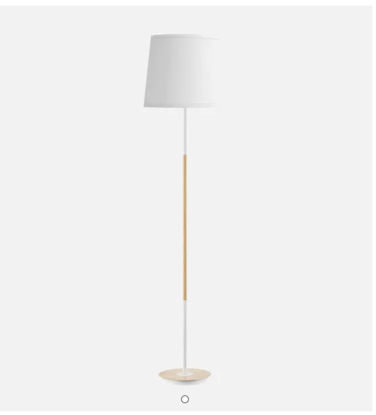 Pequeño Electrodoméstico Fabrilamp Lampara Pie Salon Alondra blanco /haya para unisex