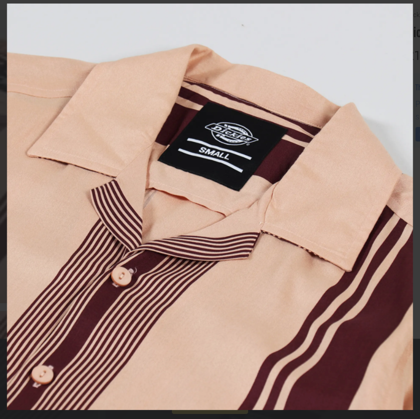 Camisas Dickies Dk0A4Tlqpeb1-Beige multicolor para hombre