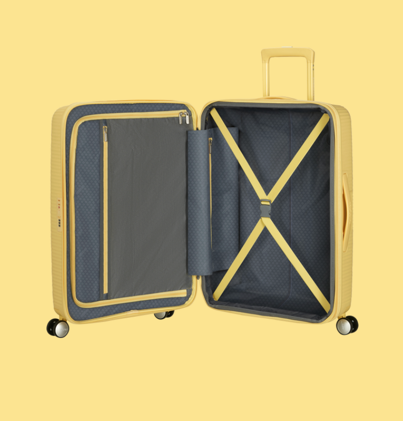 Macutos Y Maletas American Tourister Soundbox amarillo para unisex