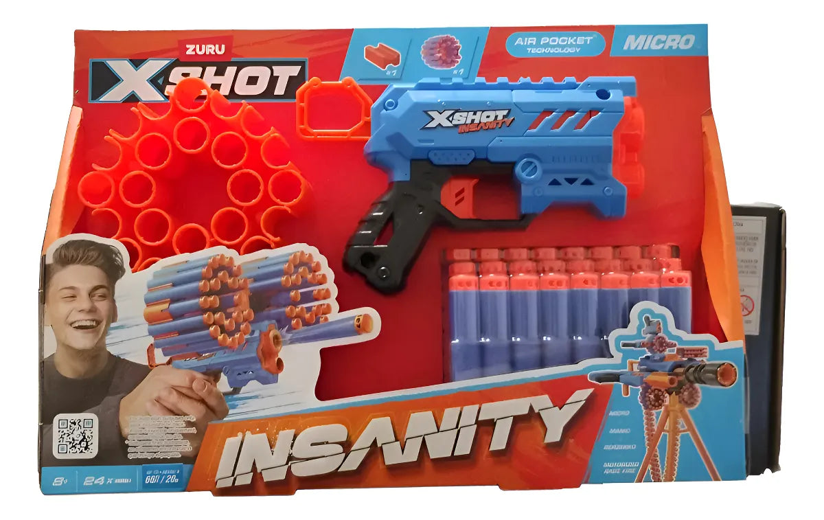 Aire Libre Zuru Xshot-Insanity-Series 1-Micro multicolor para niños
