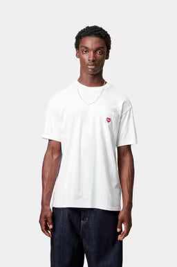Camiseta Carhartt S/S Pocket Heart T-Shirt blanco para hombre