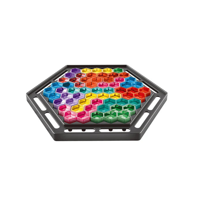 Construcciones Y Puzzles Toy Planet Puzzle Hexagonal varios colores para niños