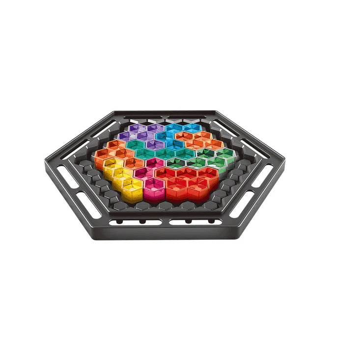 Construcciones Y Puzzles Toy Planet Puzzle Hexagonal varios colores para niños