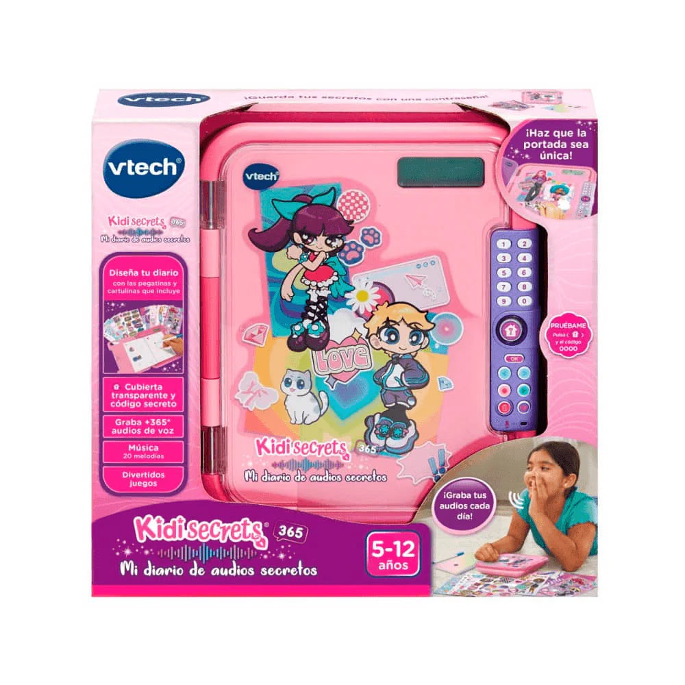 Otros Vetch Kidisecrets 365 Mi Diario De Audios Secr rosa para niños