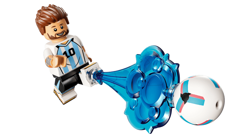 Construcciones Y Puzzles Lego Lionel Messi: Fenómenos Del Fútbol multicolor para niños
