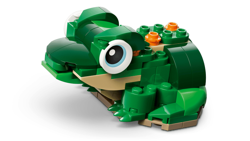 Construcciones Y Puzzles Lego Tortuga Con Flor De Nenúfar multicolor para niños