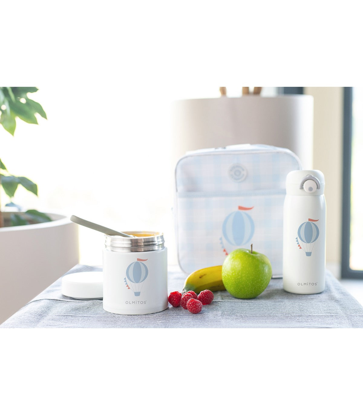 Para Comer Olmitos Bolsa Isotérmica Merienda Balloon Air Azul multicolor para bebe