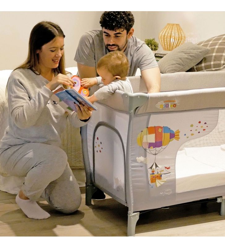 En Casa Asalvo 16522-Gris multicolor para mundo bebé