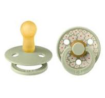 Lactancia Bibs 2 Chupetes Bibs Studio Colour Round Jasmine Sage Mix verde para bebe