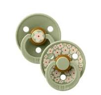 Lactancia Bibs 2 Chupetes Bibs Studio Colour Round Jasmine Sage Mix verde para bebe