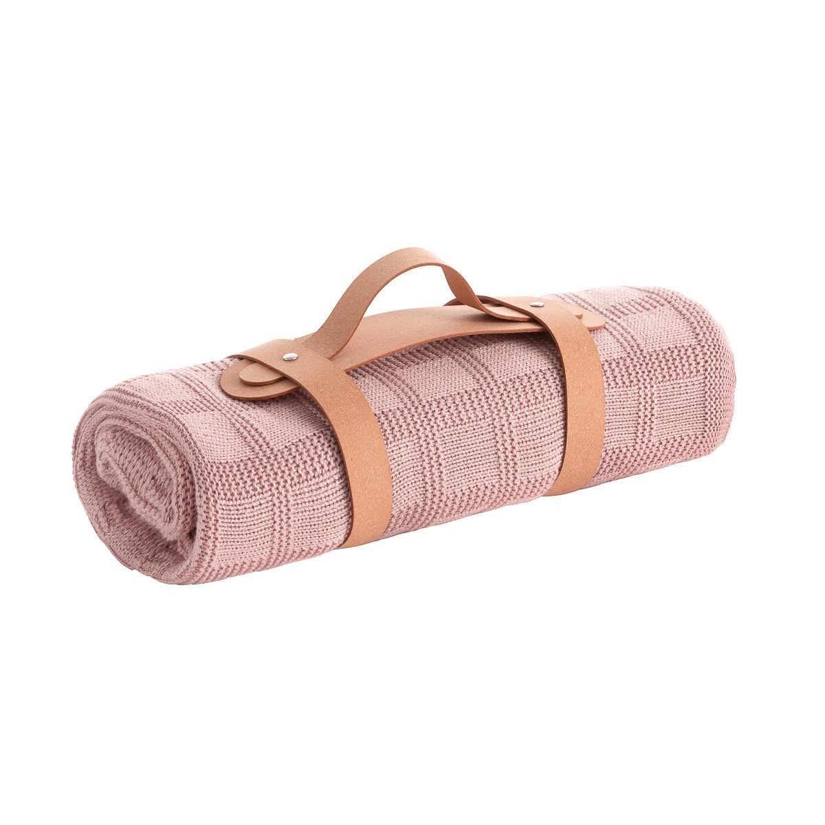 Paseo Cambrass Manta Punto Bamboo Squares Rosa Empolvado rosa para bebe