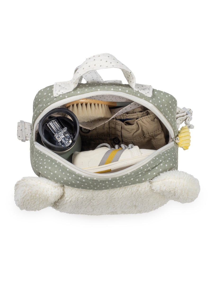 Paseo Walking Mum Mochila Ratoncito Topito Poppy Musgo verde para bebe