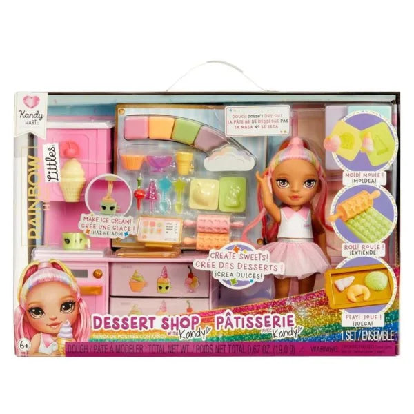 Muñecas Y Peluches Mga Rainbow High Little Dessert Shop With Ka multicolor para niños
