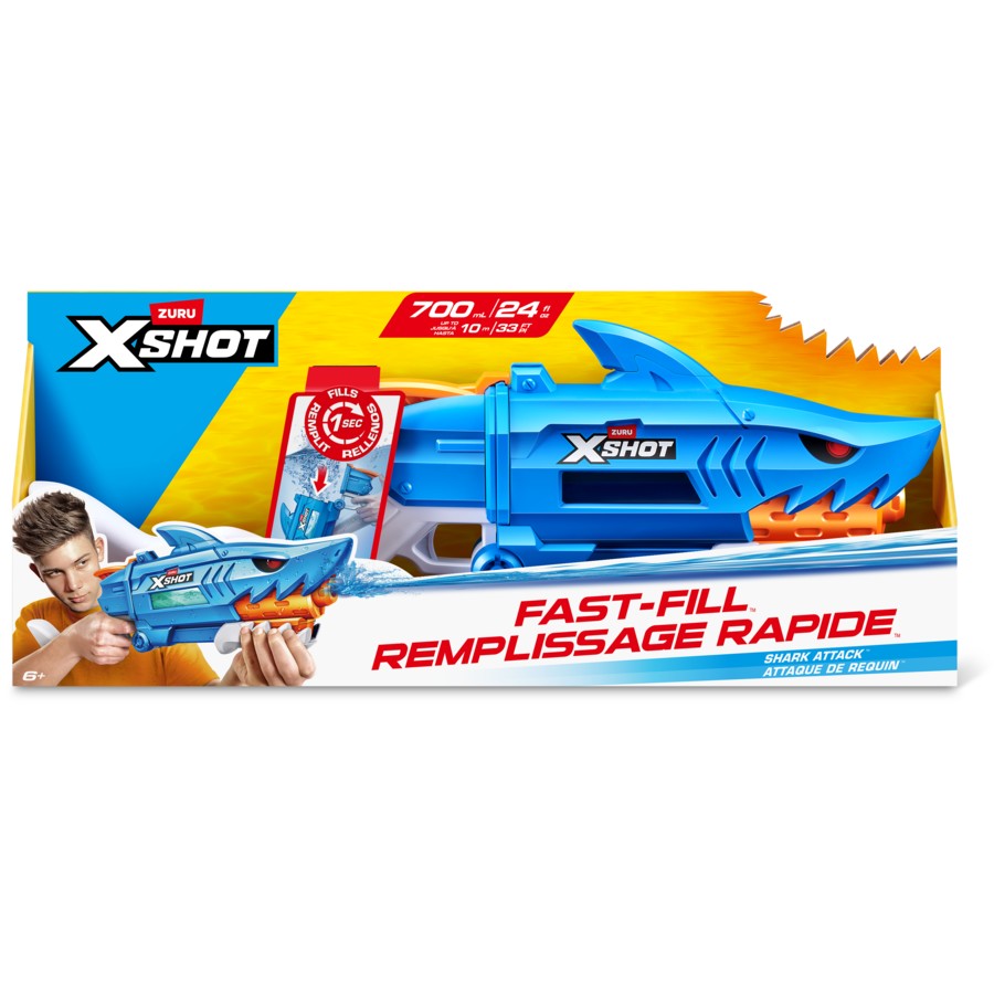 Aire Libre Zuru Xshot Water-Fast Fill-Series 1-Shark Wat multicolor para niños