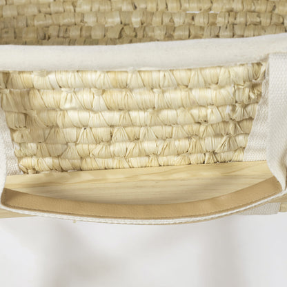 En Casa Walking Mum Soporte Moisés Mimbre Balancín Madera Natural beige para bebe