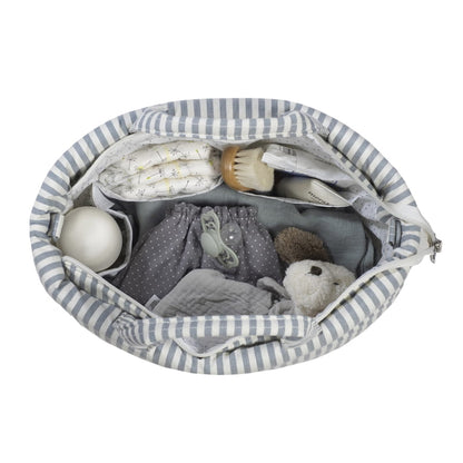 Paseo Walking Mum Bolso Canastilla Praliné Raya Matcha multicolor para bebe