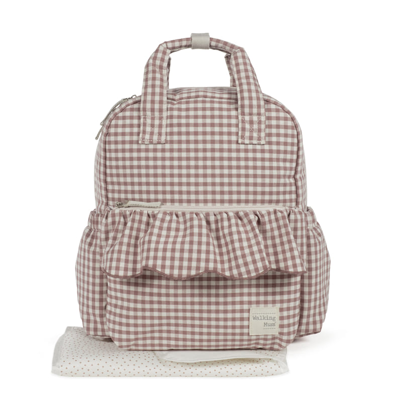 Bolsos Y Mochilas Walking Mum Mochila Praliné Vichy Moka multicolor para bebe