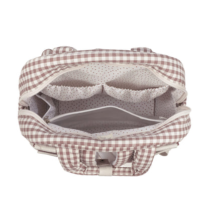 Bolsos Y Mochilas Walking Mum Mochila Praliné Vichy Moka multicolor para bebe