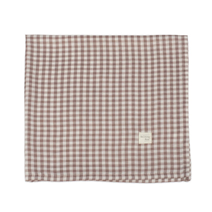 Paseo Walking Mum Muselina Bambú 120X120 Cm Praliné Vichy Moka multicolor para bebe