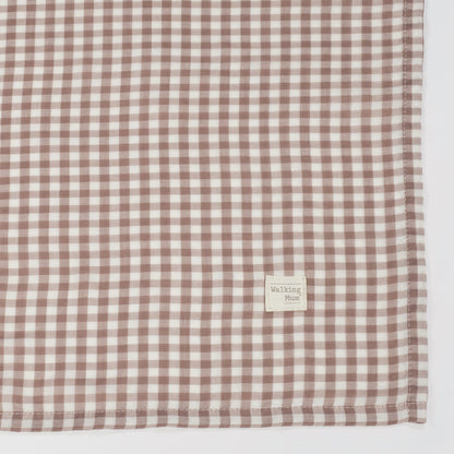 Paseo Walking Mum Muselina Bambú 120X120 Cm Praliné Vichy Moka multicolor para bebe