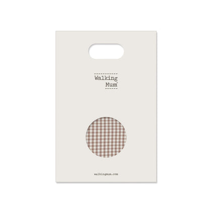 Paseo Walking Mum Muselina Bambú 120X120 Cm Praliné Vichy Moka multicolor para bebe