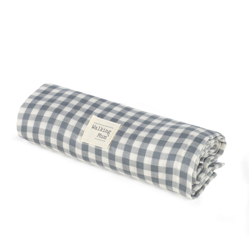 Paseo Walking Mum Muselina Bambú 120X120 Cm Praliné Vichy Matcha multicolor para bebe