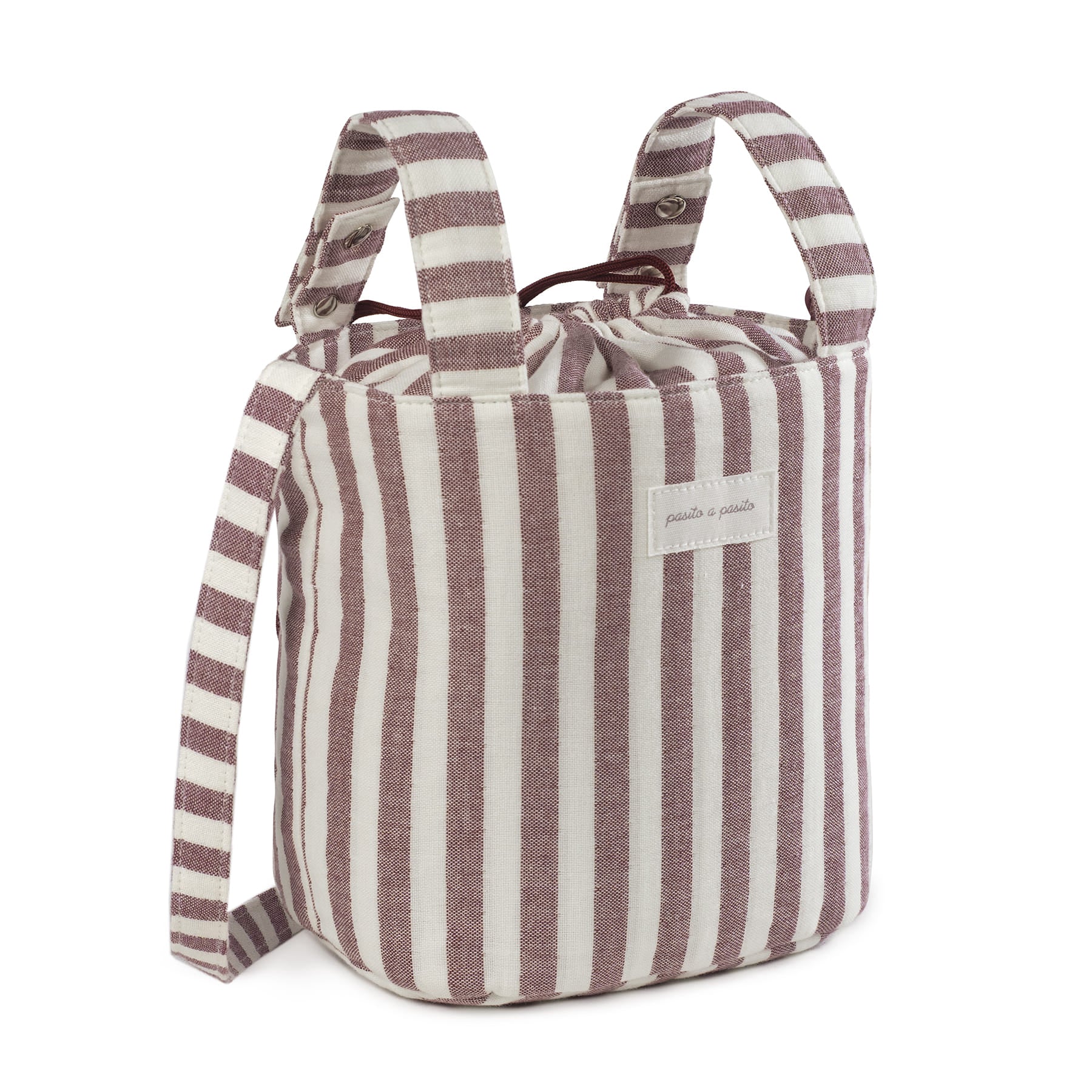 Paseo Pasito A Pasito Bolsa Bouquet Cherry Rayas cerise para bebe