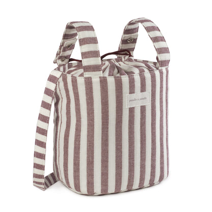 Paseo Pasito A Pasito Bolsa Bouquet Cherry Rayas cerise para bebe