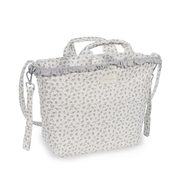 Paseo Pasito A Pasito Bolso Canastilla Little Bloom Flowers Gris multicolor para bebe